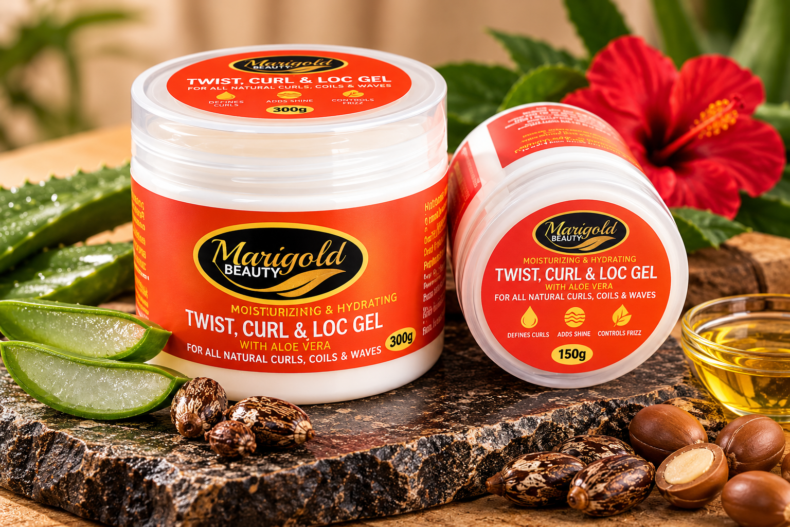 Marigold Beauty Twist, Curl & Loc Gel
